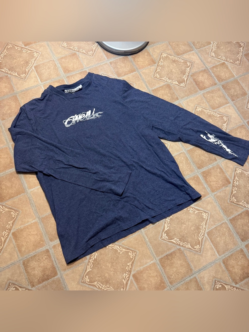Vintage 90s/Y2K O'Neill Long Sleeve Tee - Blue Heathered - Size L